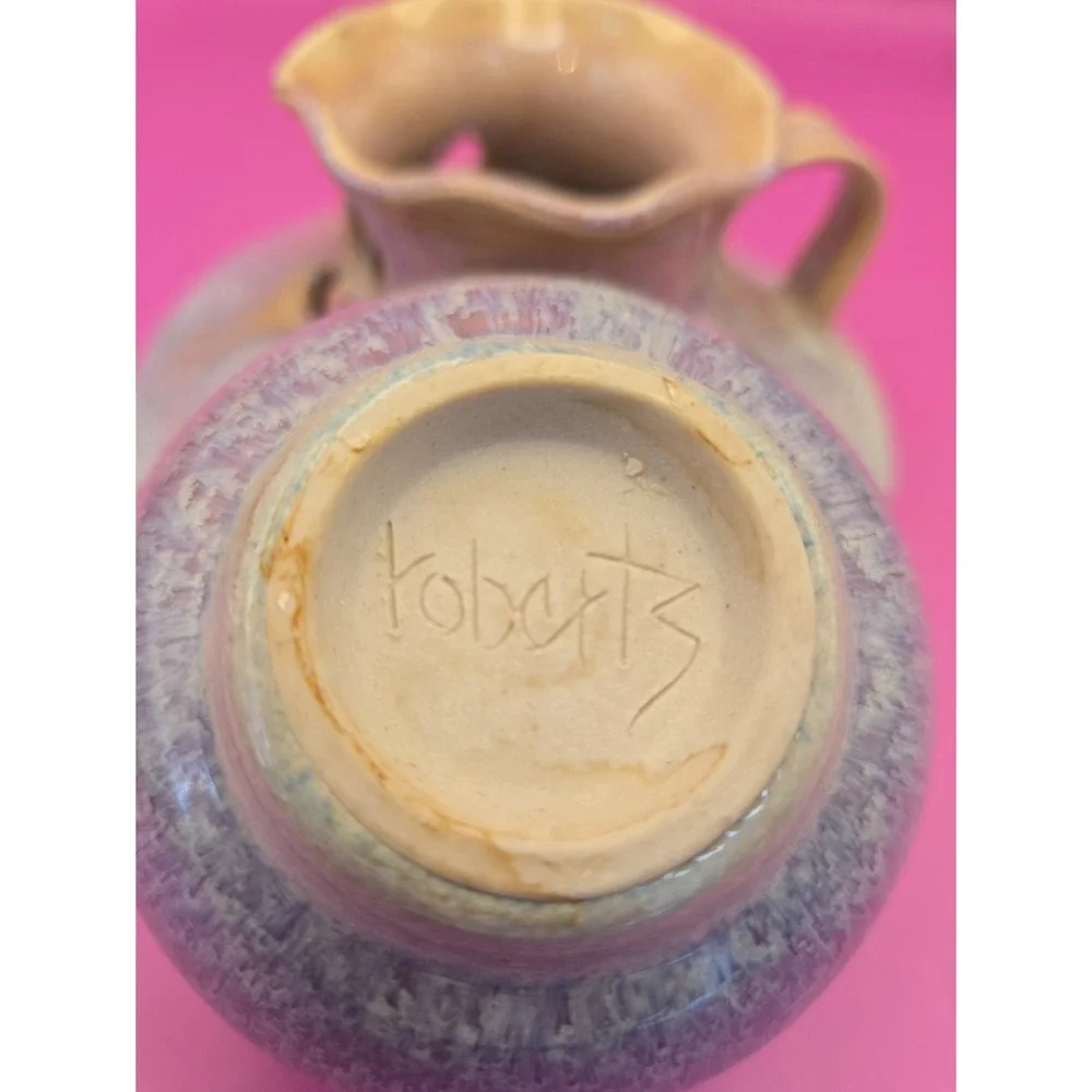 Candle Holder  Ceramic , Hand Thrown.  2 Piece Glazed Finish.‎